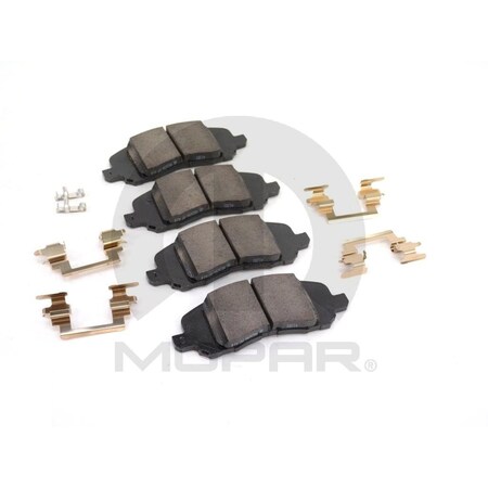 Mopar Front Disc Brake Pad Kit, 68020494Ab 68020494AB